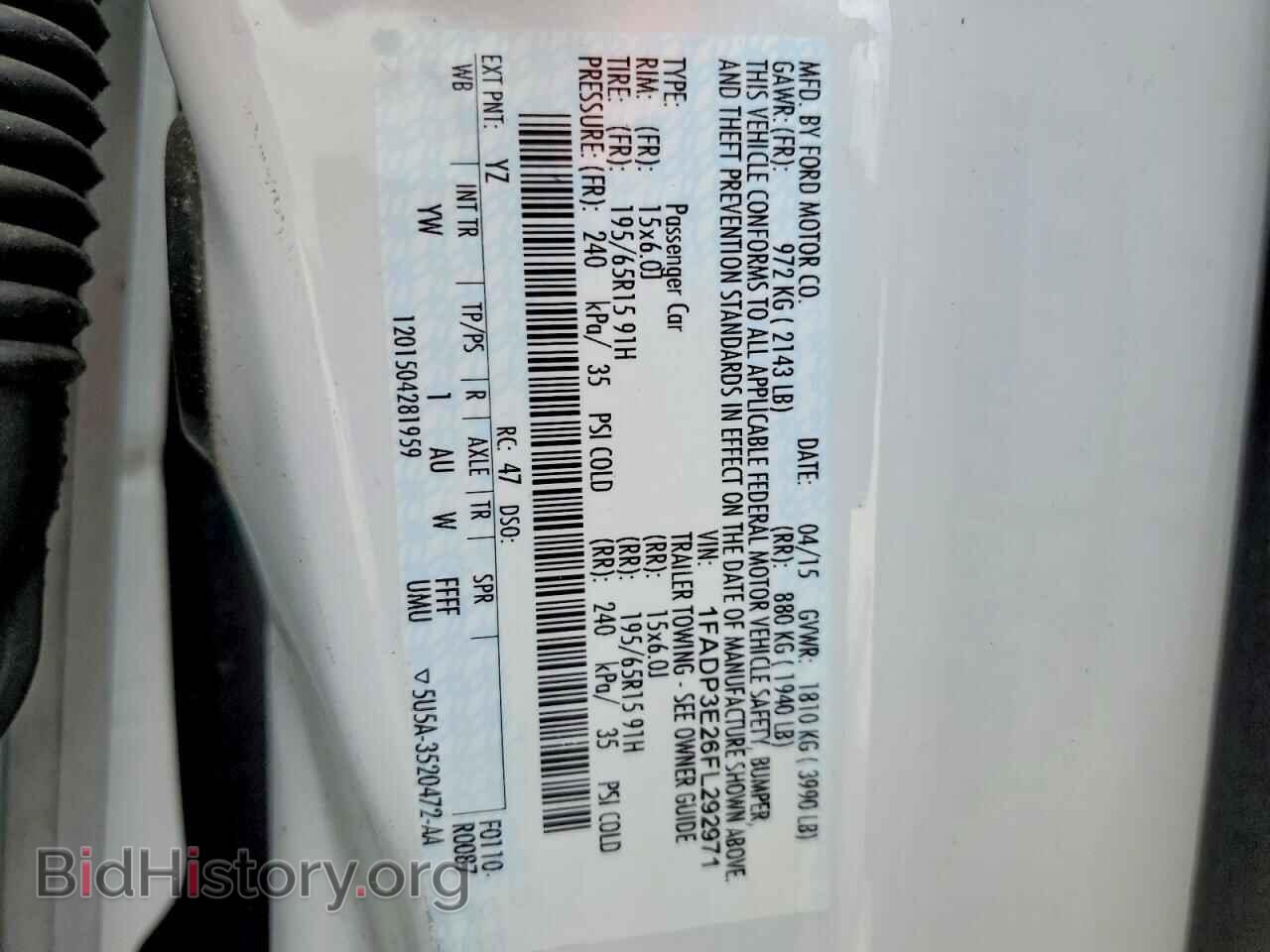 2015 FORD FOCUS - VIN: 1FADP3E26FL292971 - Photo 12