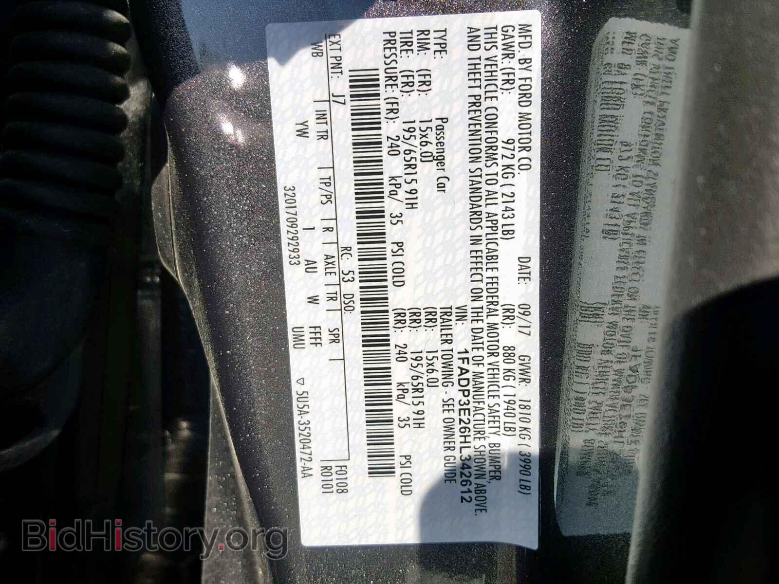 2017 FORD FOCUS - VIN: 1FADP3E26HL342612 - Фото 10