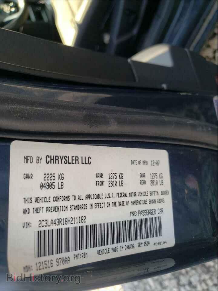 2008 CHRYSLER 300 - VIN: 2C3LA43R18H211182 - Фото 10