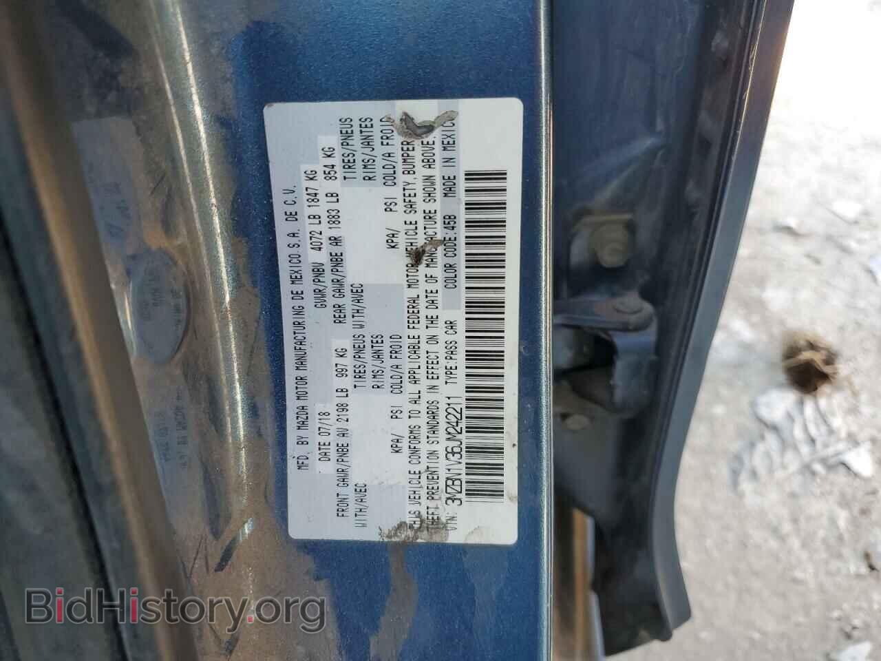 2018 MAZDA 3 - VIN: 3MZBN1V36JM242211 - Фото 12