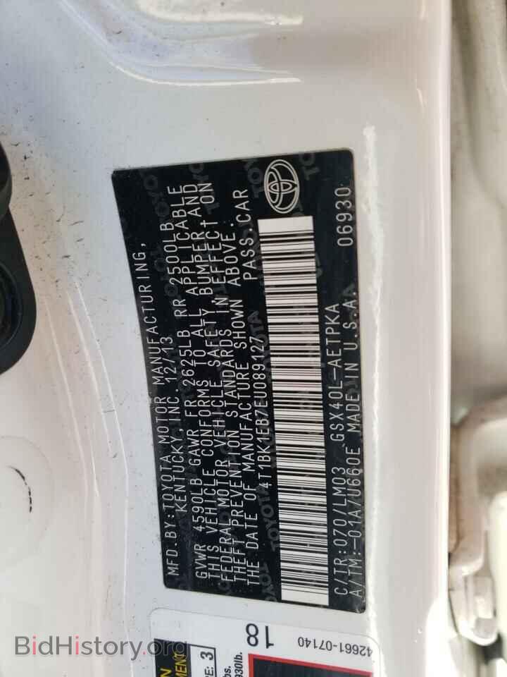 2014 TOYOTA AVALON - VIN: 4T1BK1EB7EU089127 - Фото 12