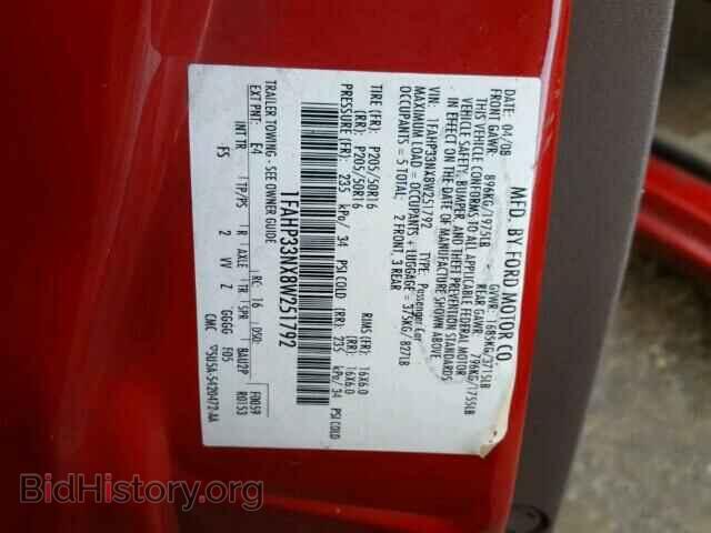 2008 FORD FOCUS - VIN: 1FAHP33NX8W251792 - Фото 10