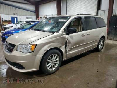 2014 Dodge CARAVAN Grand Cara, gold — VIN 2C4RDGCG6ER162094, Copart