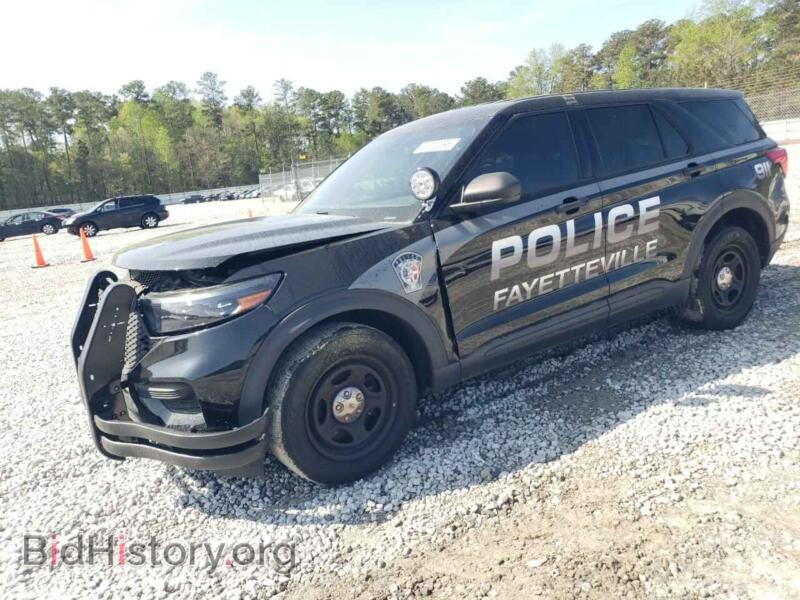2021 Ford EXPLORER Police Interceptor (VIN 1FM5K8AB6MGA65104) — photo 1 of 13, Copart, damage: front end