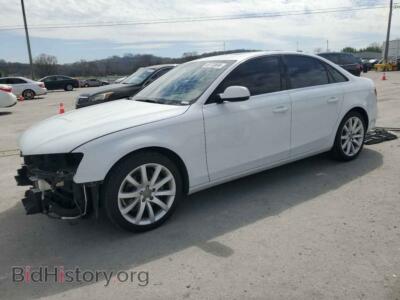 2013 Audi A4 Premium Plus, white — VIN WAUFFAFL7DN029789, Copart