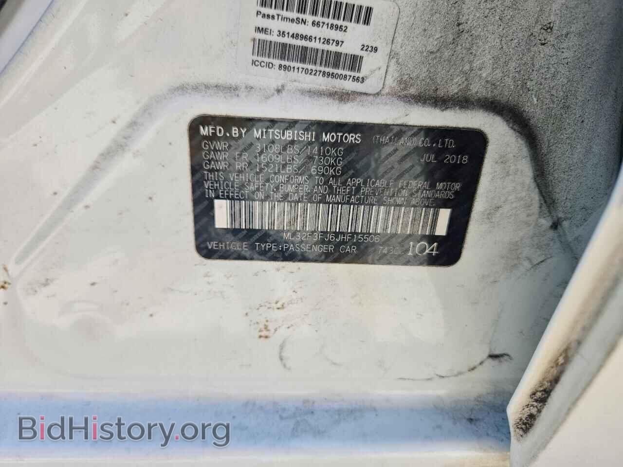 2018 MITSUBISHI MIRAGE - VIN: ML32F3FJ6JHF15506 - Фото 12
