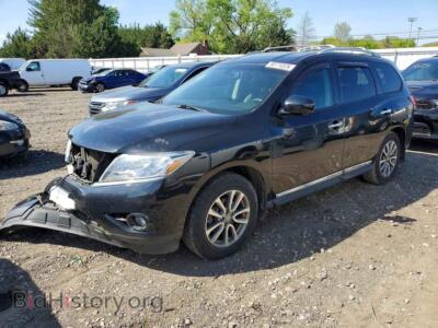 2015 Nissan PATHFINDER SL, черный — VIN 5N1AR2MM4FC678322, Copart