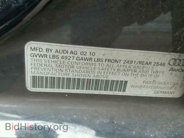 2010 AUDI A4 - VIN: WAUFFAFL3AN050814 - Photo 10