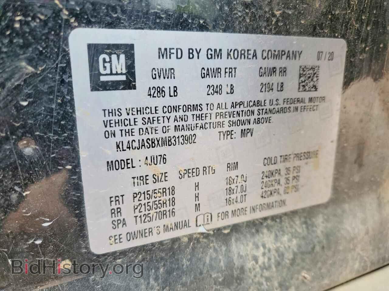 2021 BUICK ENCORE - VIN: KL4CJASBXMB313902 - Photo 13