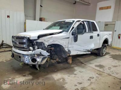 2014 Ford F150 Supercrew, white — VIN 1FTFW1ET4EKD82322, Copart