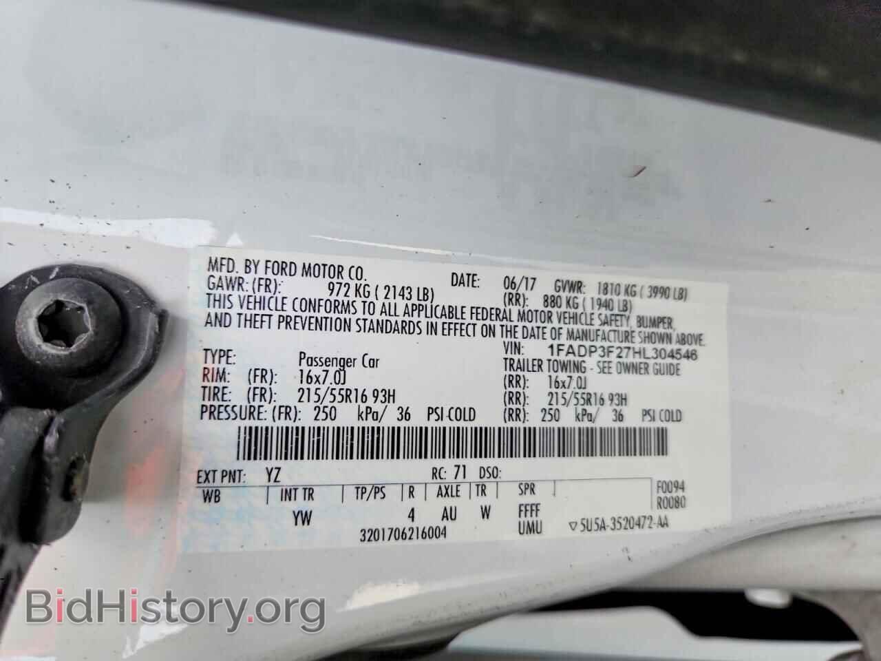2017 FORD FOCUS - VIN: 1FADP3F27HL304546 - Фото 12