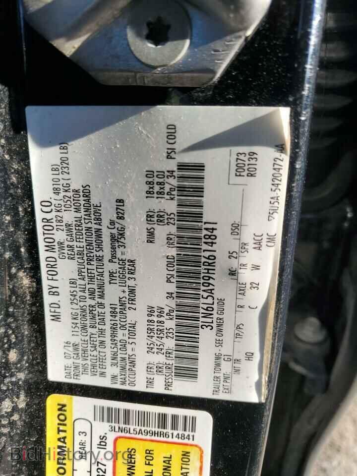 2017 LINCOLN MKZ - VIN: 3LN6L5A99HR614841 - Photo 12