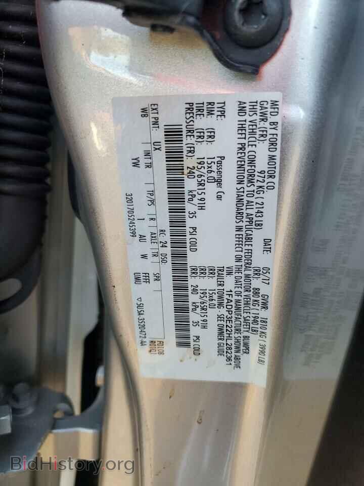 2017 FORD FOCUS - VIN: 1FADP3E22HL282361 - Фото 12