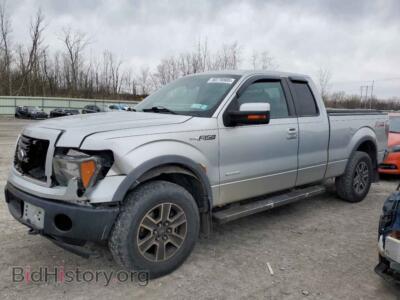 2012 Ford F-150 Super Cab, серебристый — VIN 1FTFX1ET8CFC52398, Copart