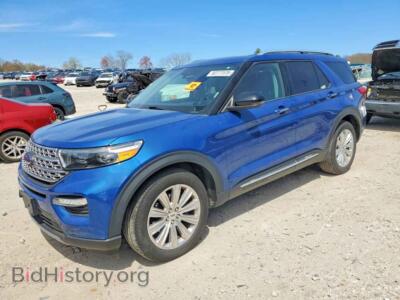 2020 Ford EXPLORER Limited, blue — VIN 1FMSK8FH2LGC84611, Copart