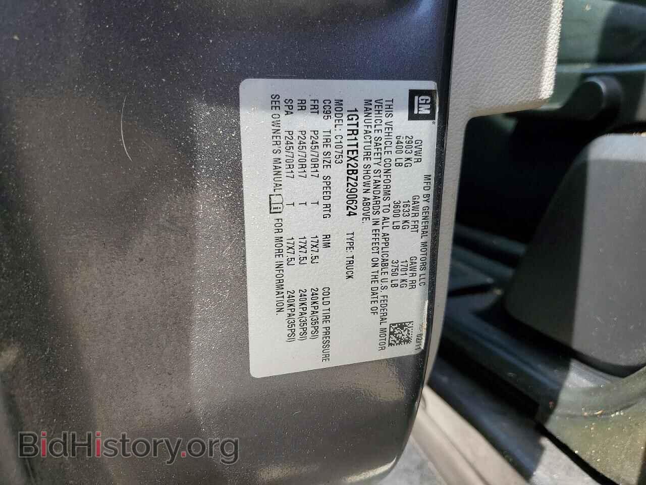2011 GMC SIERRA - VIN: 1GTR1TEX2BZ290624 - Фото 12
