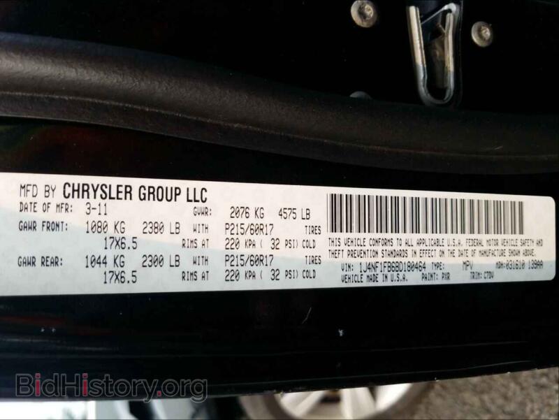 2011 Jeep COMPASS (VIN 1J4NF1FB6BD180464) — photo 10 of 10
