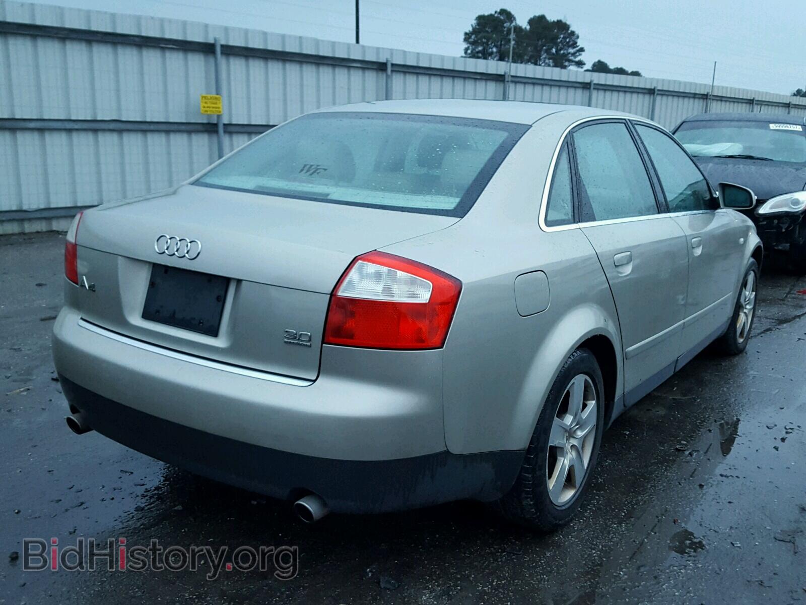 2002 AUDI A4 - VIN: WAULT68E12A179683 - Фото 4