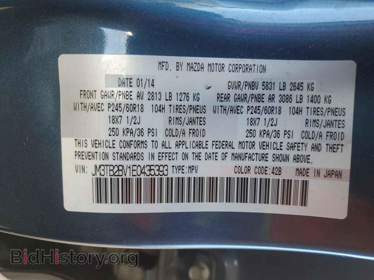 2014 MAZDA CX-9 - VIN: JM3TB2BV1E0435393 - Фото 12