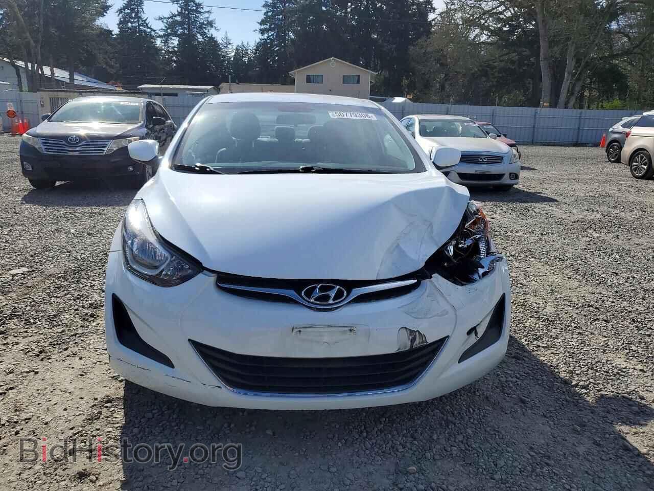 2016 HYUNDAI ELANTRA - VIN: 5NPDH4AE3GH721275 - Фото 5
