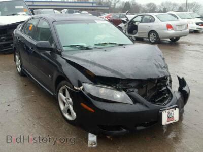 2005 Mazda 6 6 S, черный — VIN 1YVHP84D155M73615, Copart