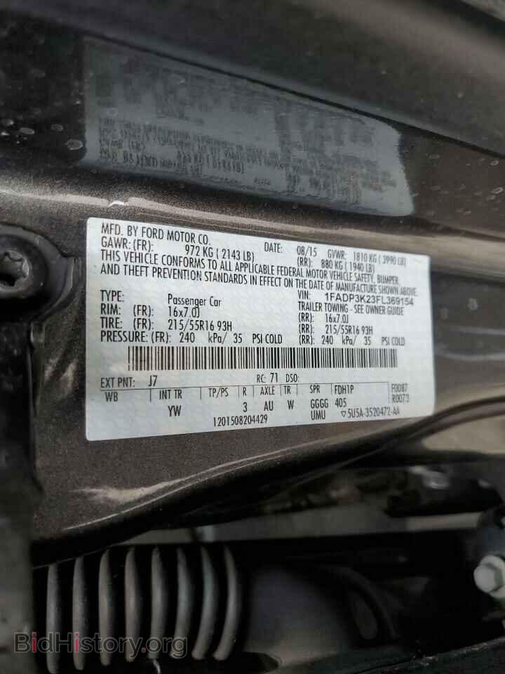 2015 FORD FOCUS - VIN: 1FADP3K23FL369154 - Фото 13