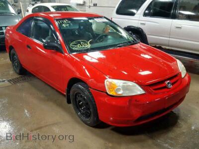 2001 Honda CIVIC LX, красный — VIN 1HGEM22551L800762, Copart