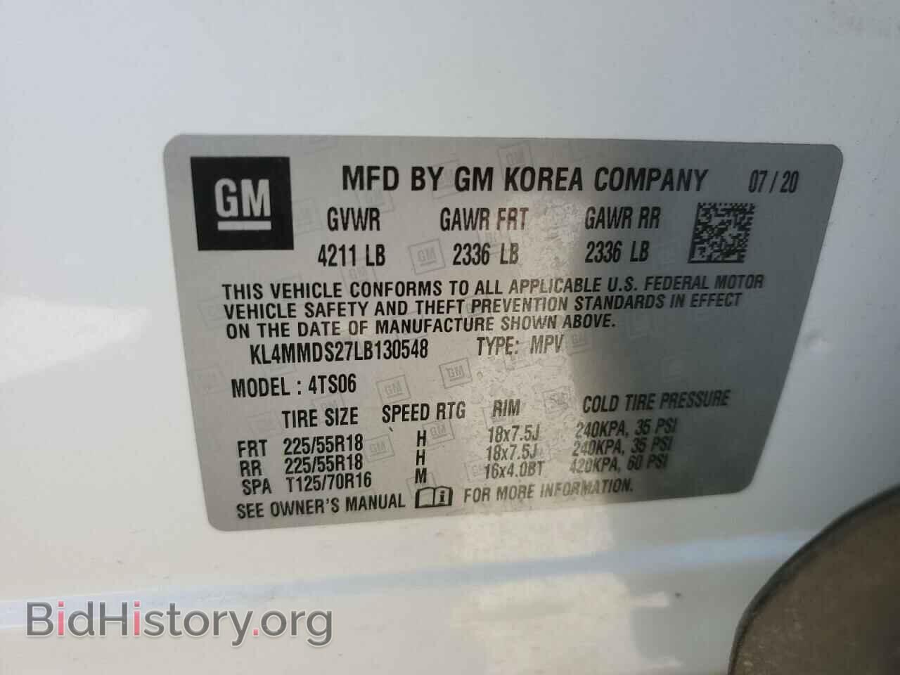 2020 BUICK ENCORE - VIN: KL4MMDS27LB130548 - Photo 13
