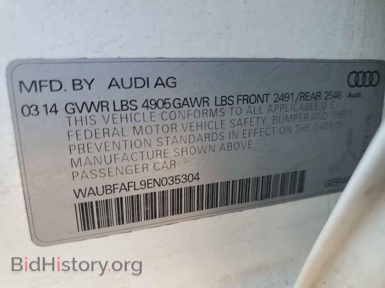 2014 AUDI A4 - VIN: WAUBFAFL9EN035304 - Фото 15