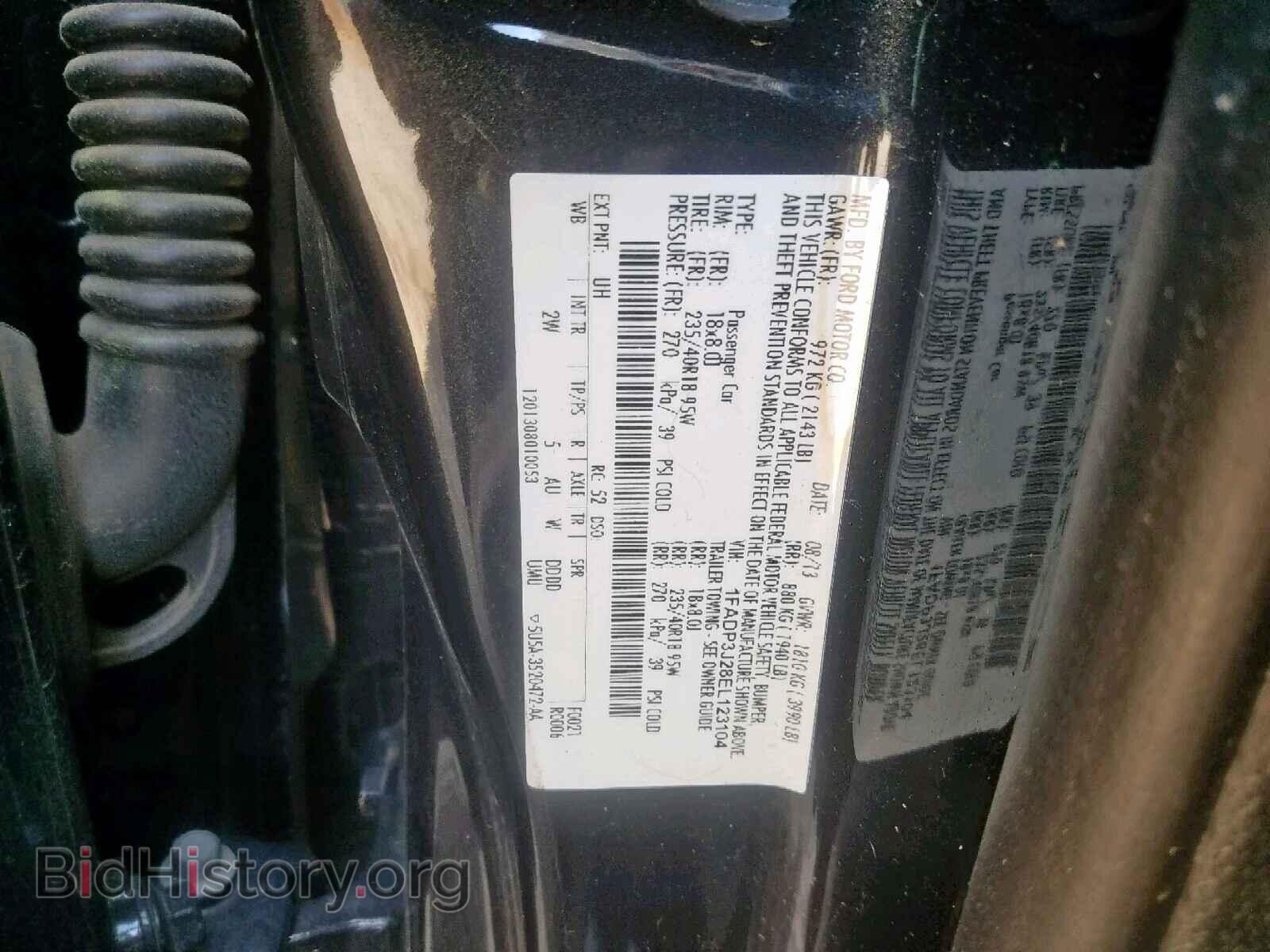 2014 FORD FOCUS - VIN: 1FADP3J28EL123104 - Фото 10
