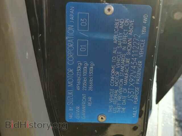 2003 SUZUKI XL7 PLUS - VIN: JS3TX92V434112272 - Photo 10