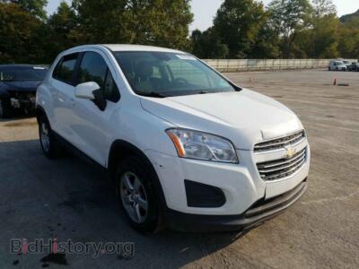 2015 Chevrolet TRAX Trax 1LS, white — VIN KL7CJPSB4FB116040, Copart