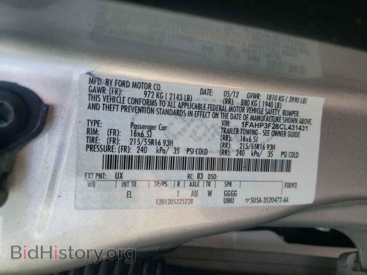 2012 FORD FOCUS - VIN: 1FAHP3F28CL431431 - Photo 10
