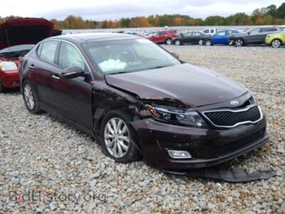 2015 Kia OPTIMA Optima EX, maroon — VIN 5XXGN4A77FG351966, Copart