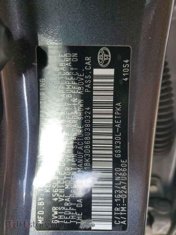 2011 TOYOTA AVALON - VIN: 4T1BK3DB6BU380324 - Фото 12