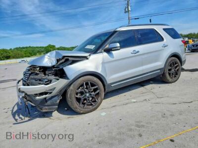 2016 Ford EXPLORER Limited, silver — VIN 1FM5K7F86GGC24117, Copart