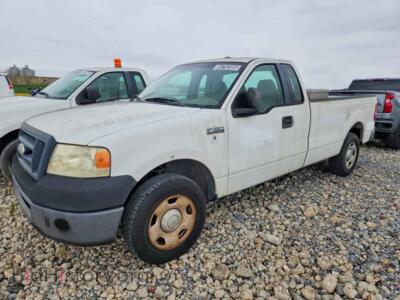 2008 Ford F150, белый — VIN 1FTRF12248KB62885, Copart