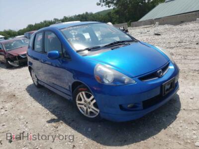 2008 Honda FIT FIT Sport, синий — VIN JHMGD37678S041755, Copart