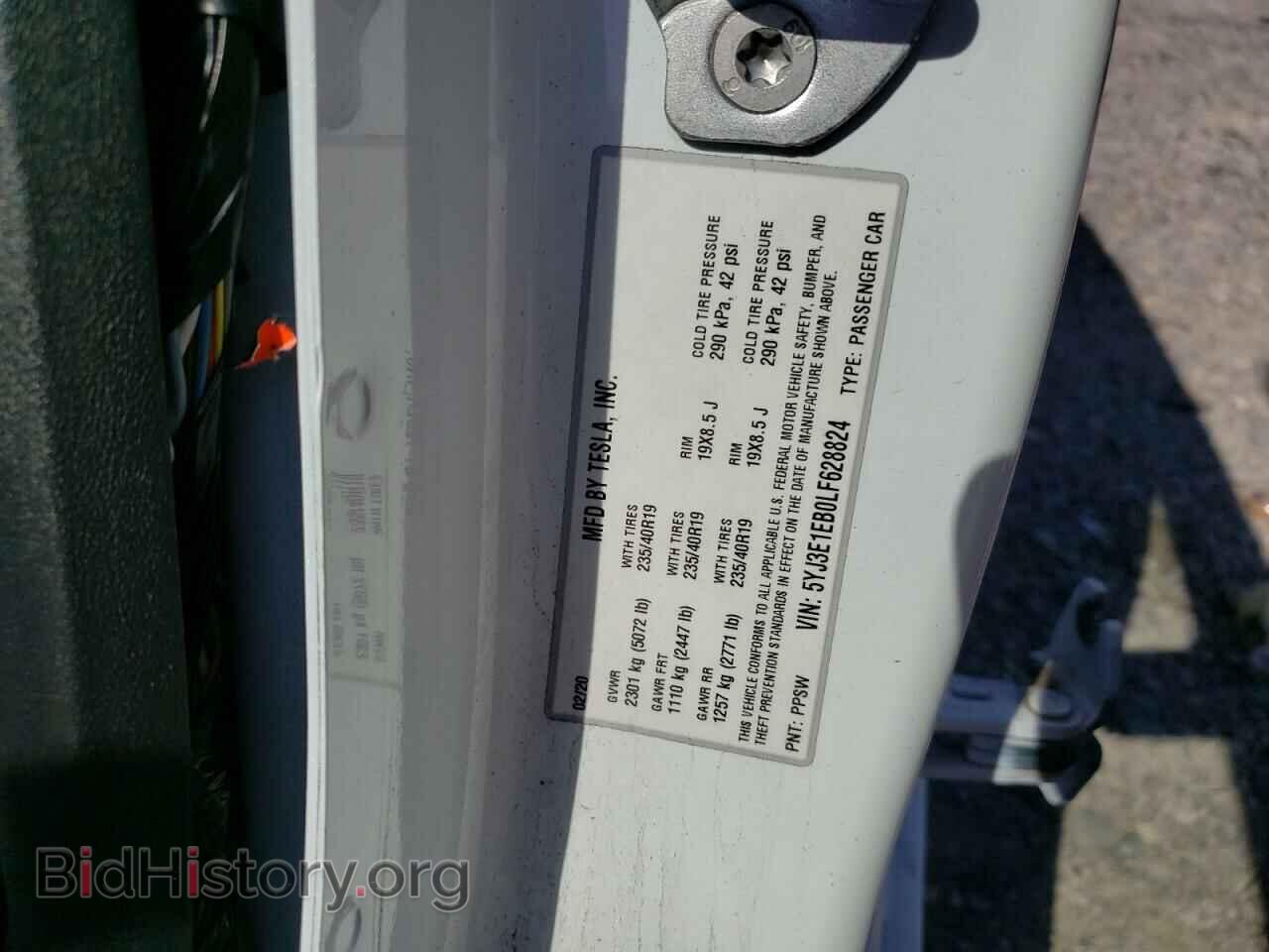 2020 TESLA MODEL 3 - VIN: 5YJ3E1EB0LF628824 - Фото 12
