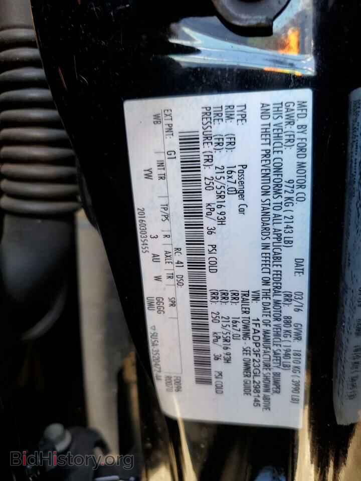 2016 FORD FOCUS - VIN: 1FADP3F23GL298145 - Фото 12