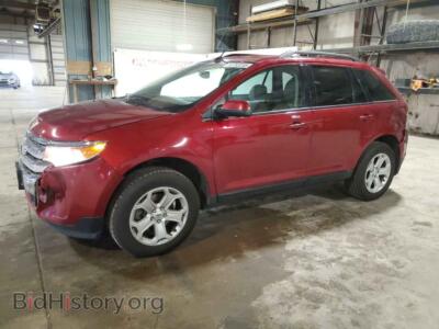 2013 Ford EDGE SEL, бордовый — VIN 2FMDK4JC2DBC07386, Copart