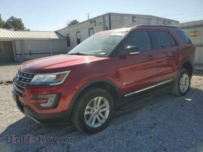 2017 Ford EXPLORER XLT, maroon — VIN 1FM5K7D86HGE13855, Copart