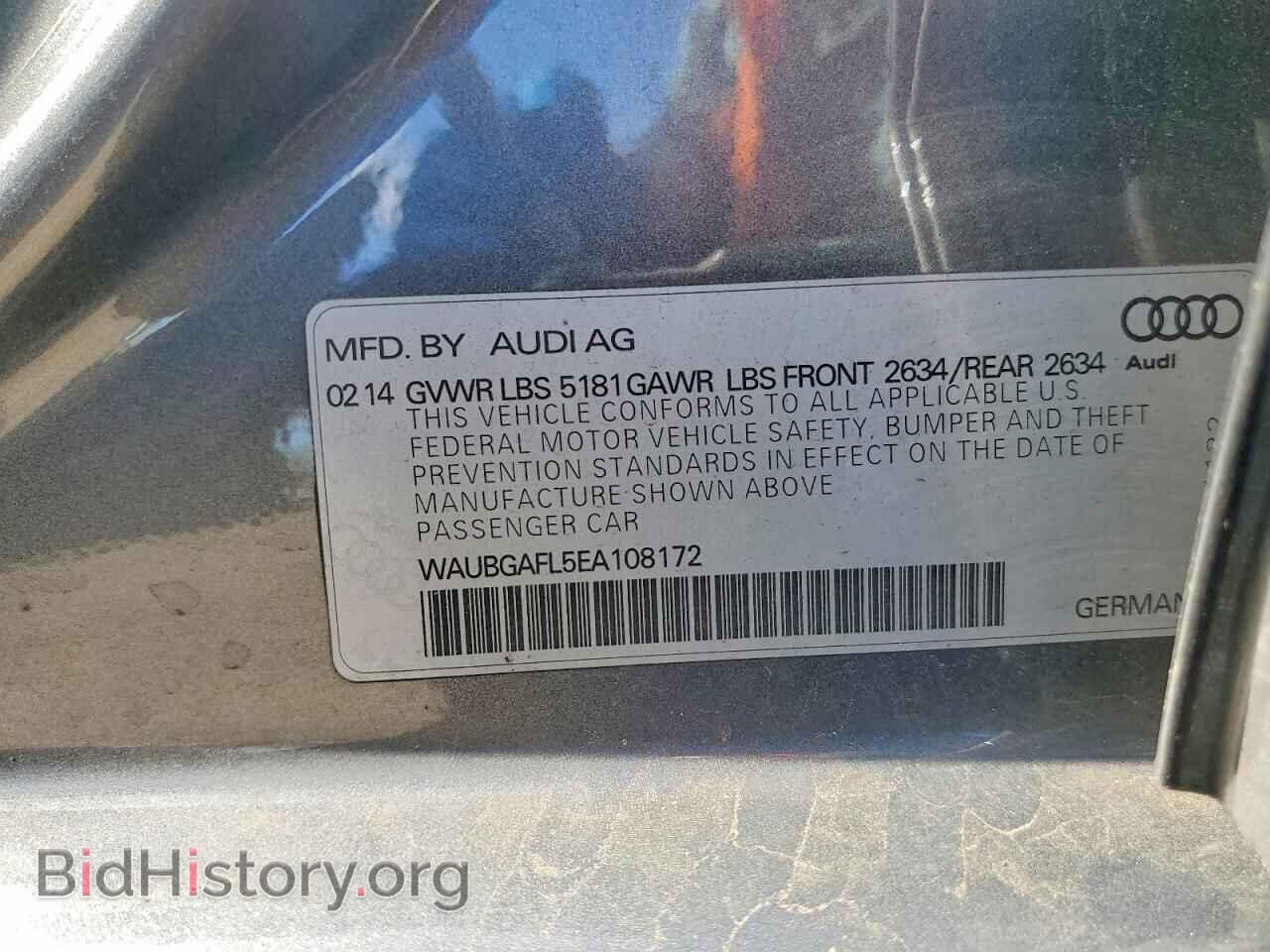 2014 AUDI S4/RS4 - VIN: WAUBGAFL5EA108172 - Photo 12