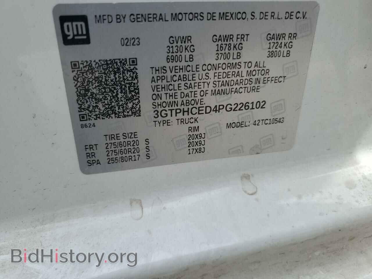 2023 GMC SIERRA - VIN: 3GTPHCED4PG226102 - Фото 14