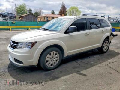 2019 Dodge JOURNEY SE, white — VIN 3C4PDCAB6KT870426, Copart