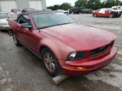 2007 Ford MUSTANG, красный — VIN 1ZVFT84N375321448, Copart