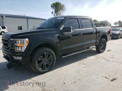 2022 Ford F-150 F150 SUPER, черный — VIN 1FTFW1E55NKE75013, Copart