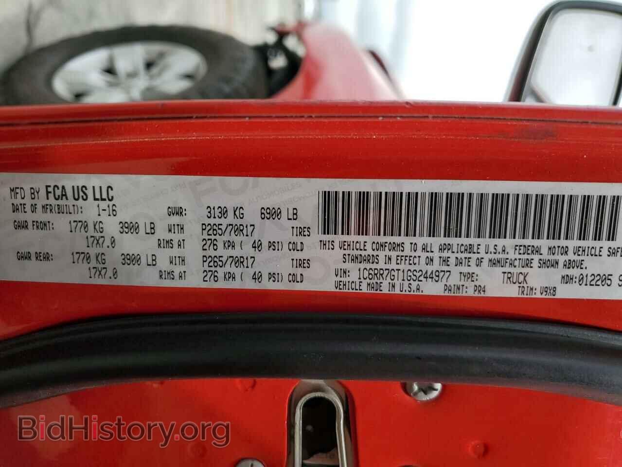 2016 RAM 1500 - VIN: 1C6RR7GT1GS244977 - Фото 12
