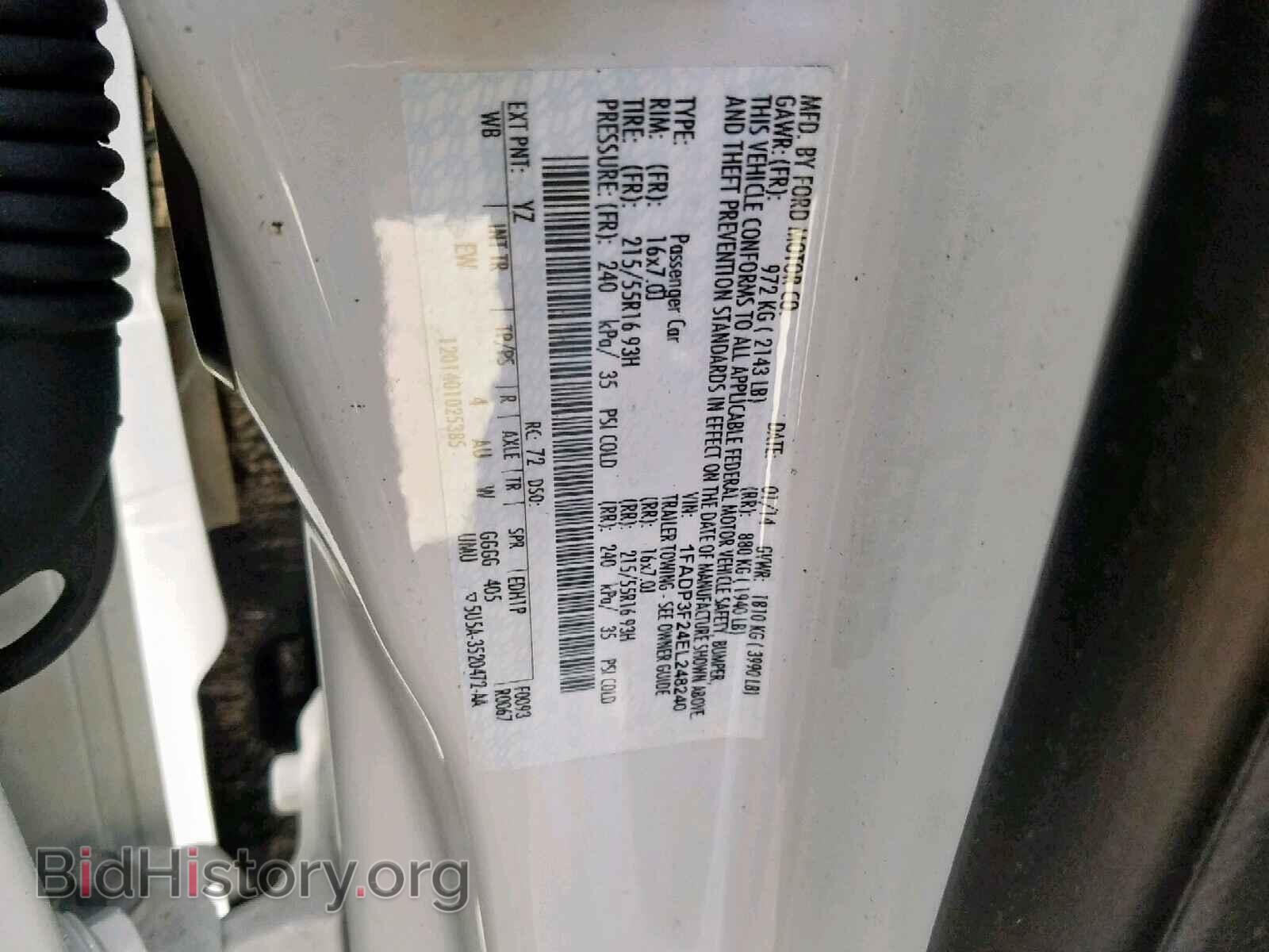 2014 FORD FOCUS SE - VIN: 1FADP3F24EL248240 - Фото 10