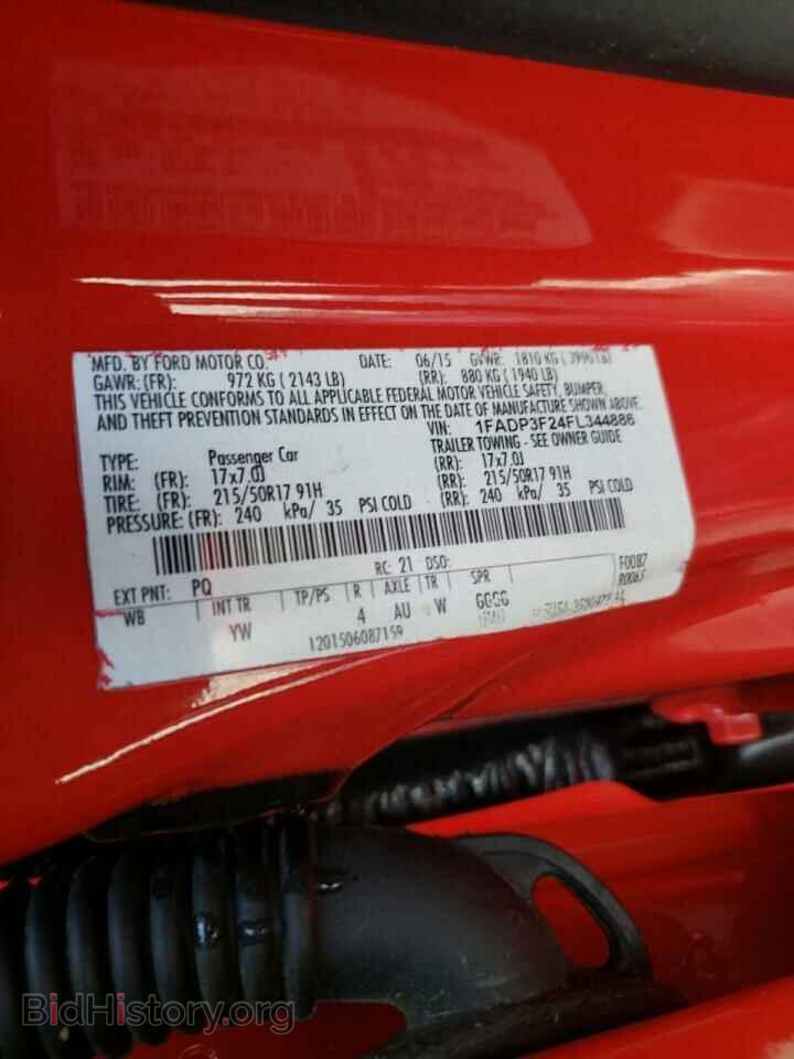 2015 FORD FOCUS - VIN: 1FADP3F24FL344886 - Фото 10